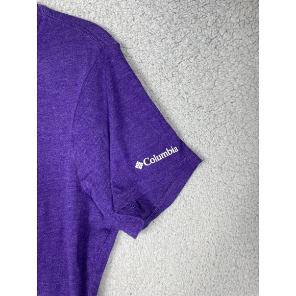 Columbia Womens Lot Of 2 Tops Size S Purple Short Sleeve Gray Long Sleeve - Picture 6 of 10
